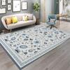 Modern Retro Floral Print Carpet for Living Room Sofa Rug Home Decor Bedroom Rug Lounge Hallway Floor Mat Doormat Washable