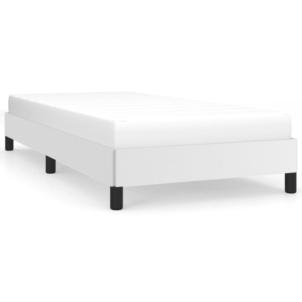 Bed Frame White 80 x 200 cm Faux Leather