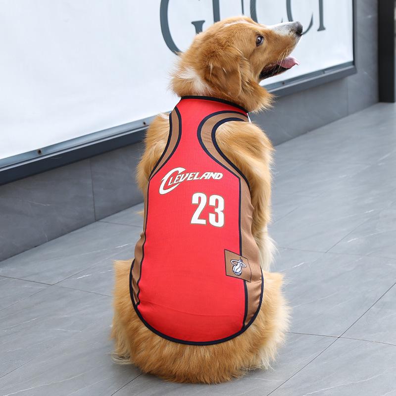 Футболка для собак World Cup — легкая летняя одежда для мелких, средних и крупных пород, таких как золотистые ретриверы, пудели, хаски и корги.