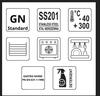 Gn Container Mega-M 1/2 325X265X200 (Set Of 12) N