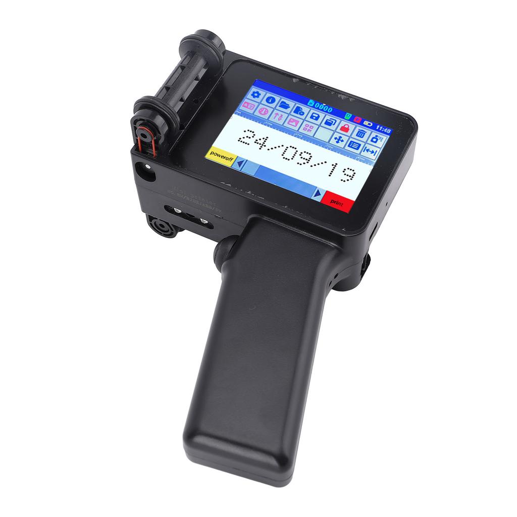 Ручной струйный принтер-пистолет Маленький портативный с HD LED 4.3-дюймовым сенсорным экраном N6 Без картриджа 12.7 мм для QR-кода