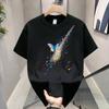 Американский модный бренд Мужская футболка с коротким рукавом из чистого хлопка с принтом Модная универсальная футболка с круглым вырезом для мужчин и женщин Мужская