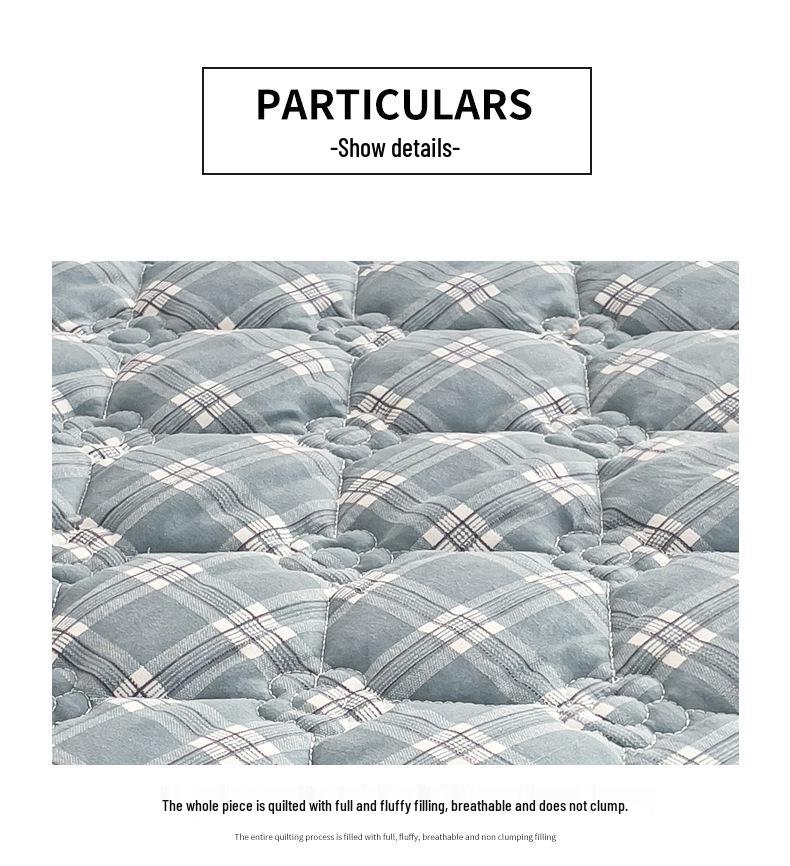 Облачно-хлопковая, приятная для кожи, утолщенная, облегающая простыня: Однотонный, 100% хлопок, Нескользящий, Можно стирать в машине.