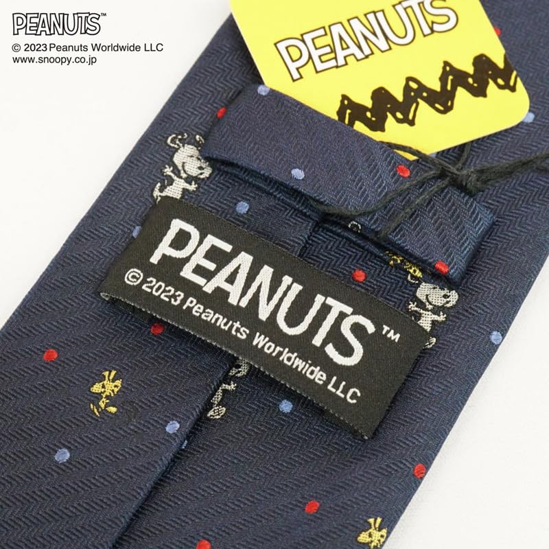 PEANUTS Снупи Вудсток Галстук, В горошек, PN918307, Темно-синий