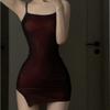 Облегающее Женское Платье 2026 Vestidos De Mujer Модная Туника Темпераментное Сексуальное Платье-комбинация на бретельках Женское Прозрачное С разрезом Мини Летние Платья 7L019