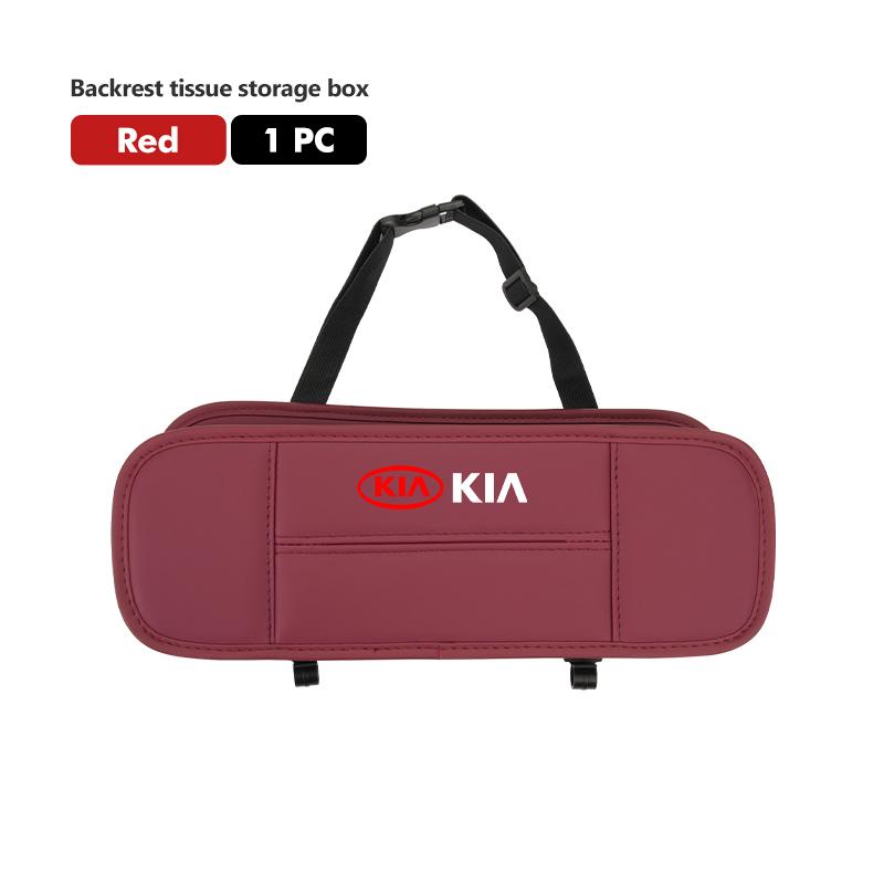 AABIU1 For KIA Car Seat Back Organizer Backseat Storage Bag Foldable Tissue Box Cerato Soul Venga Forte Spectra Sedona Niro Cadenza