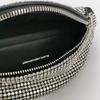 [Pre-Owned] Attica Series Adjustable Rhinestone Chain Internal Leather Logo Decoration Cowhide And Sheepskin Mini Shoulder Crossb - Excellent #1JYQ1X4