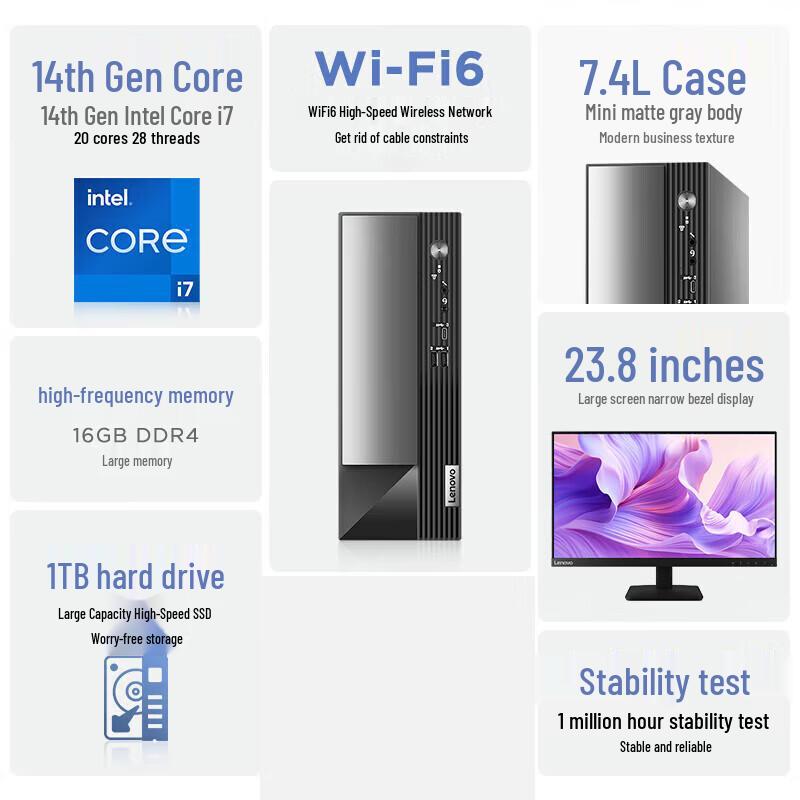 Lenovo Коммерческий настольный ПК Yangtian M4000q (Китайская версия)