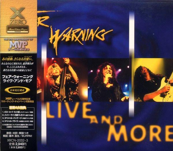 CD FAIR WARNING - Live And More XRCN200323 Zero Corporatio 1998 Япония Рок Б/У