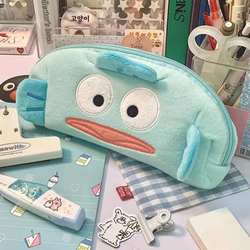Kawaii пенал Hangyodon мультфильм плюшевый студенческий пенал большой емкости косметичка для хранения подарков для девочек