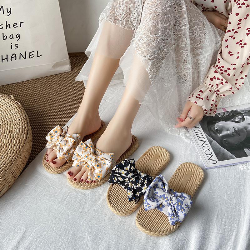 Женские летние сандалии, новые модные сетчатые красные туфли с рваным цветком и бантом, праздничная пляжная сказочная обувь, дышащая нескользящая обувь