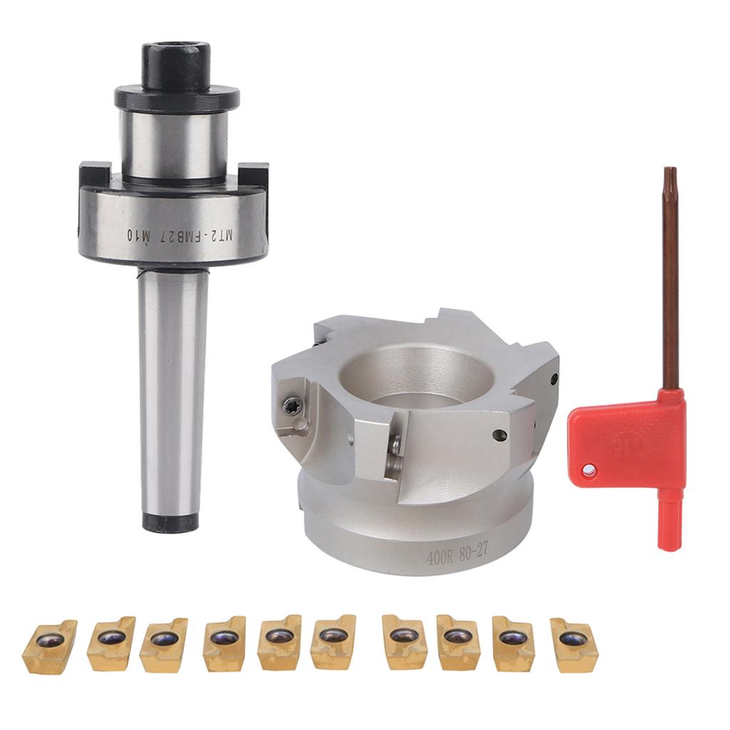 MT2 FMB27 Держатель цангового патрона 80276 Фрезерная фреза с канавками 1604APMT Фрезерные пластины(10 шт фрезерование