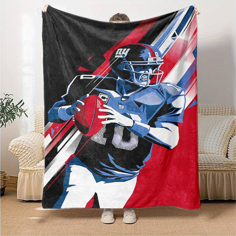 1pc Blanket - New York Giants logo Print Design,Lightweight Blanket for Sofa,Bed- Soft &Warm,Gift for All Seasons