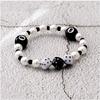 Obsidian Cross Bracelet Chinese Black Eight Billiard Bracelet Opal Beaded Student Party Bracelet