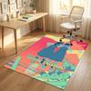 Personalized Crystal Velvet Carpet,Chainsaw Man Custom Printed Name, Plush Area Rug For Home Indoor Decor