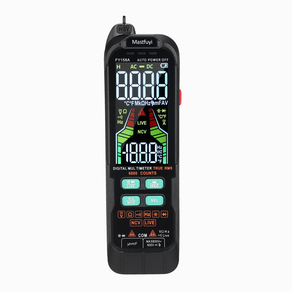 Mastfuyi FY159B Digital Intelligent Multimeter, Fully Automatic Portable Multimeter, Digital