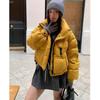 Short Down Cotton Clothes for Women's Winter New Simple Stand-up Collar Soft Waxy Loose Small Bread Clothes Jacket