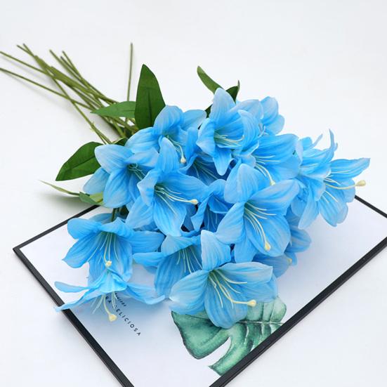 Simulated Flower Fake Lilies Silk Material Home Office Wedding Party Appearance Faux Flower Christmas Decoration