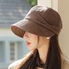 Women S Octagonal Wide Brim Adjustable Casual Winter Hat