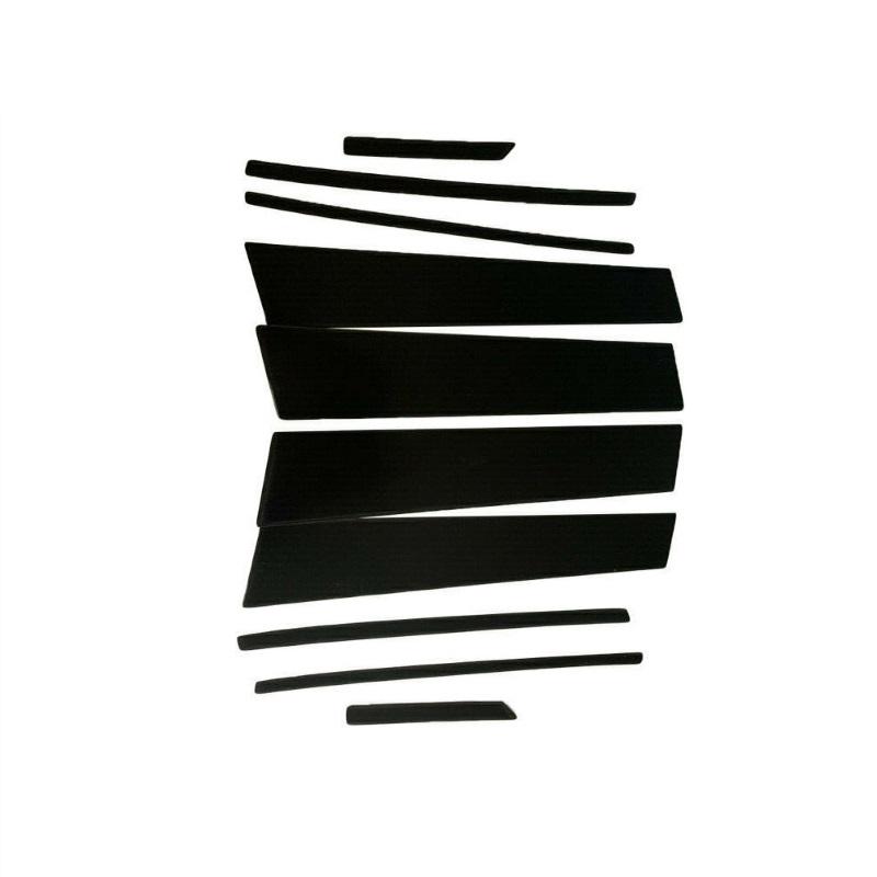 Подходит для Toyota RAV4-углеродное волокно, черная автомобильная оконная дверная колонна, BC, стойка, накладка, зеркальный эффект, ПК