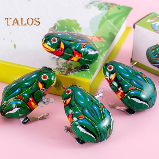 1/4 шт. заводная игрушка в виде животного ностальгическая винтажная детская взрослая заводная пружина металлическая прыгающая лягушка петух крыса кролик игрушка сувениры для вечеринки