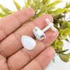 Milky Opal Gemstone 925 Sterling Silver Handmade Cufflinks 0.66" Gift For Him CL-6-18