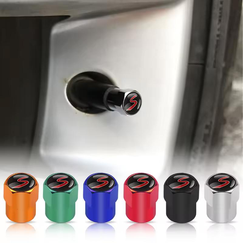 4Pcs Car Wheel Tire Stem Air Valve Caps Covers Styling For MINI COOPER S JCW F55 F56 F60 R55 R56 R57 R60 Auto Tyre Accessories udp3