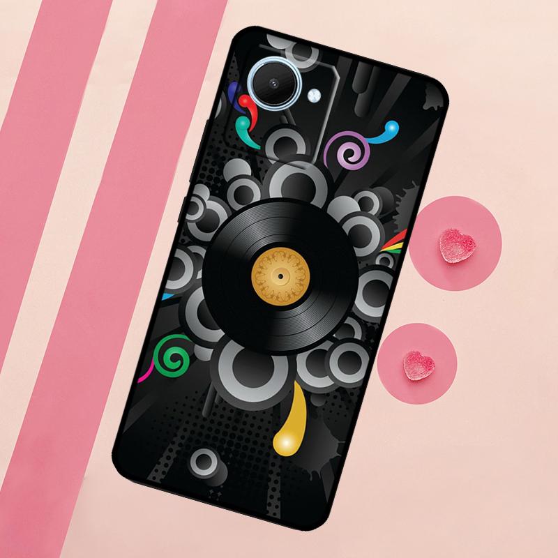 Виниловый DJ Пластинка Арт Чехол для Realme C55 C53 C35 C33 C31 C30 C21Y C25s C15 C11 GT Neo 5 3T 2T 9 10 11 Pro Plus