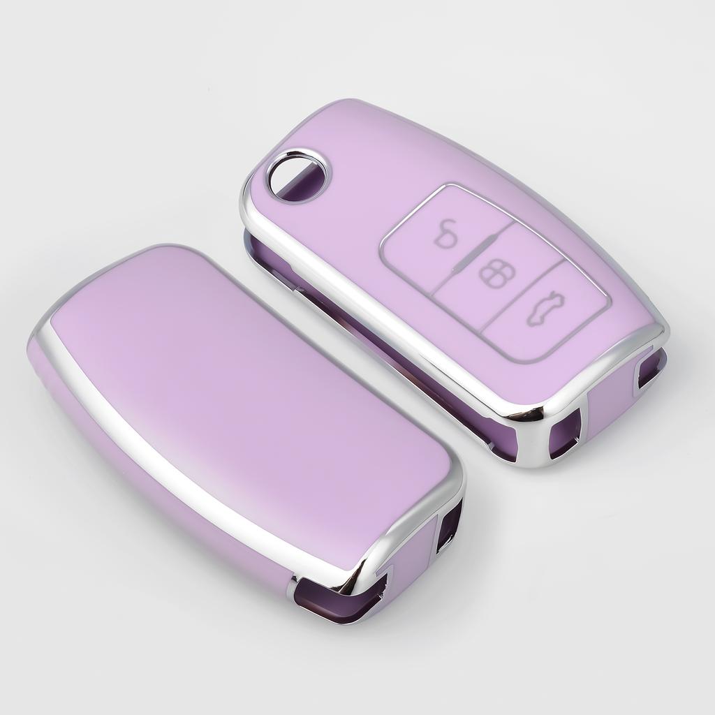XFVD7 Tpu Car Key Case Cover For For Ford Focus 2 MK2 Fiesta Mondeo Galaxy Falcon Territory Ecosport Kuga Escape Key Fob Case Keychain