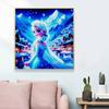 5D DIY Diamond Painting Decorative Princess Elsa Looks Back Full Round Drill Scenery Diamond Embroidery Cross Stitch Kits Home Decor Gift