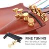 3/4 and 4/4 Cello Fine Tuners, String Adjusters, Durable, Stringed Instrument, Set of 4, Black