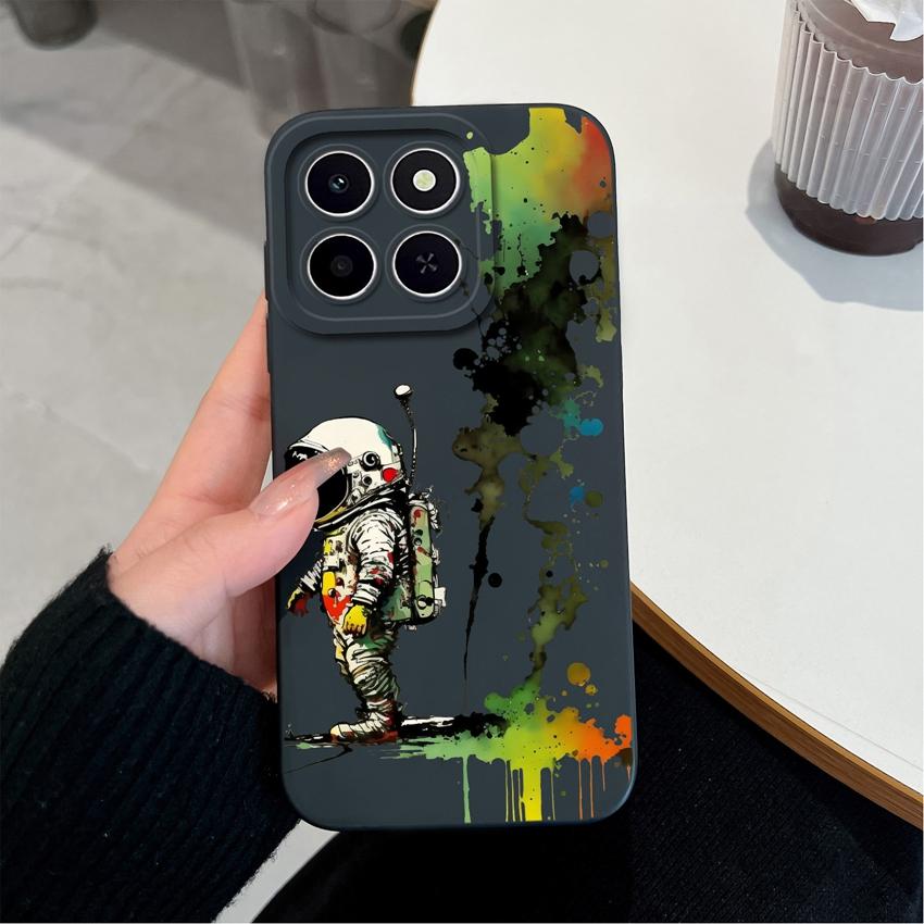 Для Huawei Honor X6C X7C 400 Pro Lite Чехол для телефона Милые розовые облачные узоры Жидкий силикон Недавно обновленные Противоударные Защитные чехлы Для Huawei Чехол