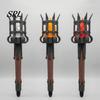 Decorative Wall Mounted Torch Medieval Lamp, LED Handheld Light, Retro Realistic Theme Party Decor Flame Light for Halloween Decor, Mardi Gras Secret
