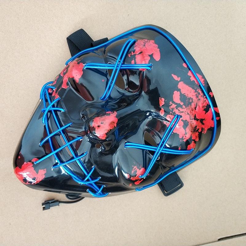 Led Light Mask Up Funny Mask The Purge Election Year Ideal For Halloween And Cosplay Events