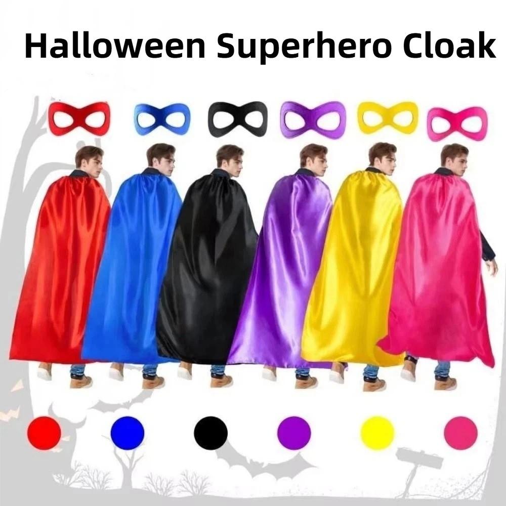 2Pcs/Set Cosplay Costume Halloween Superhero Cloak Halloween Cloak Costume Set Masquerade Dance