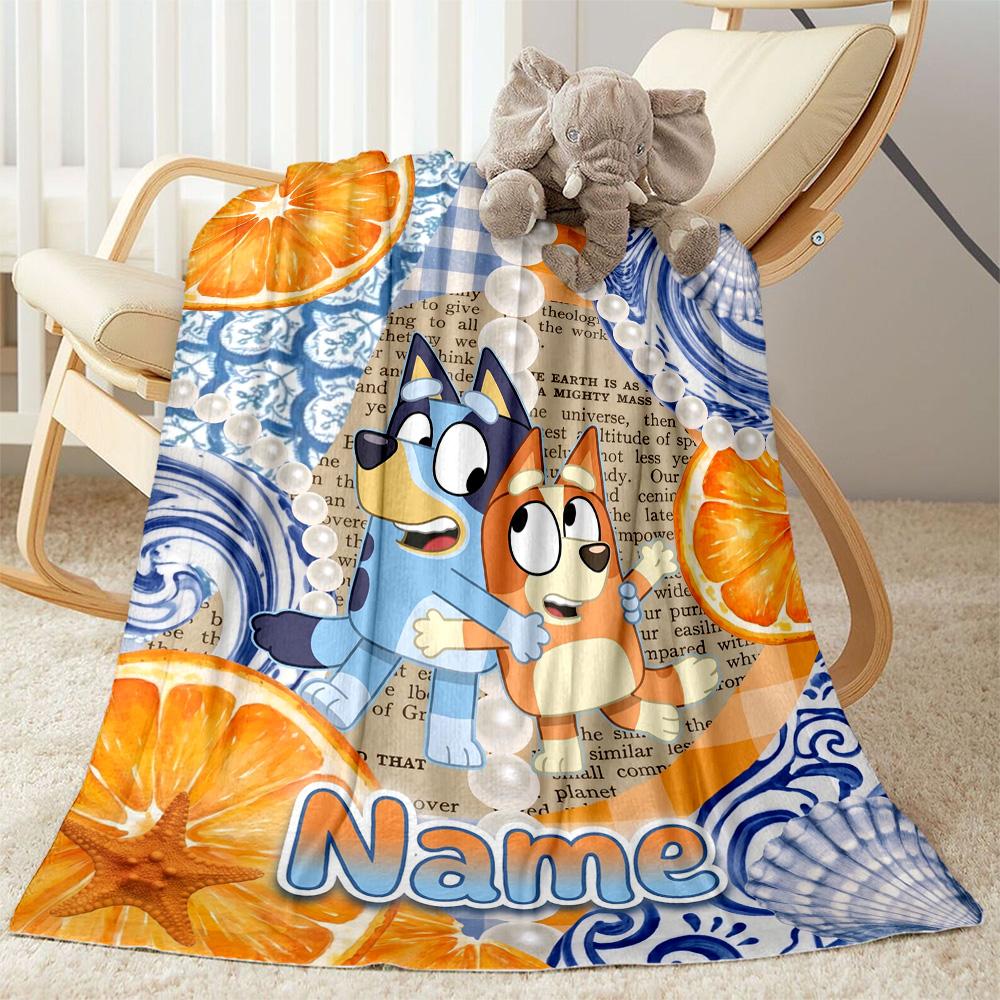 Paw Prints Adventure Personalized Text Blanket Multi-purpose Personalized Blanket Soft Warm Cozy Versatile for Home Decor Couch Picnics Office