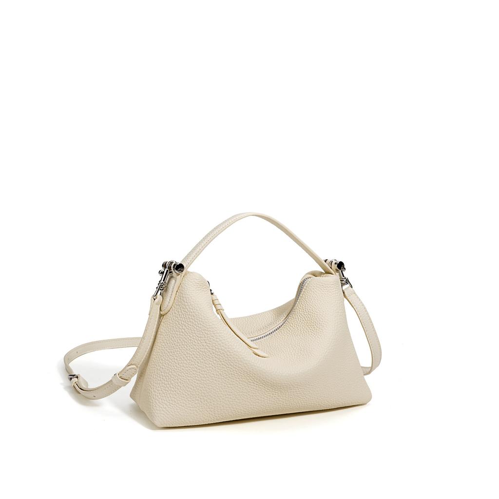 2026 new Korean niche leather women's bag handbag fashionable and simple versatile shoulder bag commuter messenger bag