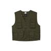 Pure Color Multi-Pocket Functional Casual Vest Men Tops Khaki-Green FN3215-325