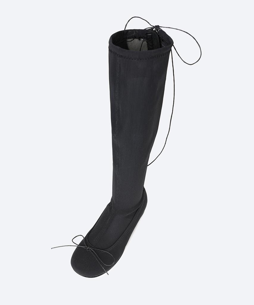 Then Nia Sheer Mesh Boots / Black