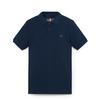 Short Sleeve Casual Breathable Nautical Polo Shirt Men Polo Shirts Deep-Sapphire-Blue A6943-433