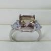 SACEGEMS 9*9MM Natual Ametrine Rings for Women 925Sterling Silver Wedding Party Fine Jewelry Festival Gift