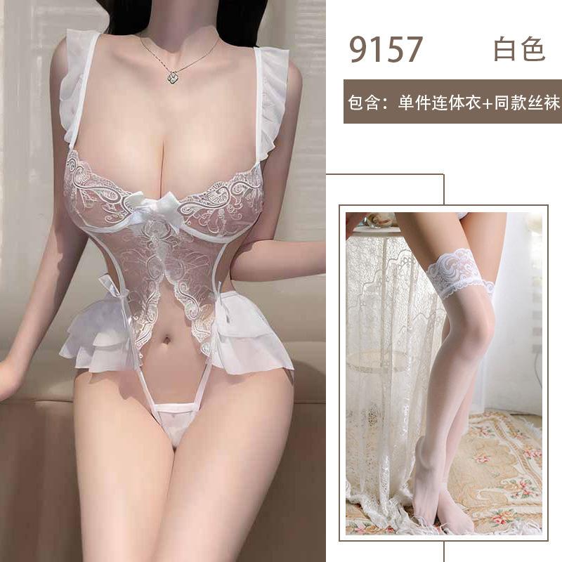 Сексуальное нижнее белье сексуальное цельное боди без застежек горячее постельное флиртующее униформа страсть соблазнение халат