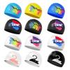 Long Hair Ears Protect Letter Swim Cap Silicone Swimming Hat Swimming Caps Elastic Diving Hat
