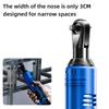 3/8 Inch Cordless Portable Electric Wrench 12V Right Angle Ratchet Wrenches Rechargeable Car Repair Tool