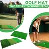 Коврик для гольфа с двойным складным тренировочным ковриком для гольфа с фервеем и шероховатой поверхностью, внутренний/наружный отбойный коврик для тренировки свинга