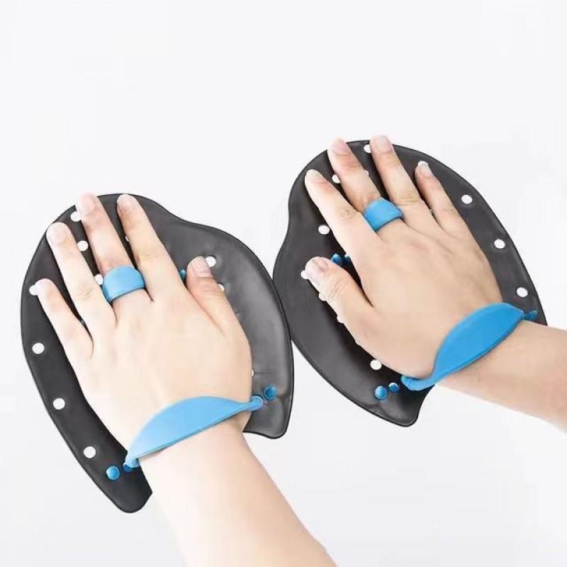 Swim Paddles Kids Adults Training Hand Freestyle Stroke Swimming Practice PC Material Adjustable Silicone