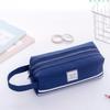 Simple Stationery Box Storage Bag Pencil Case Multi-function Large Capacity Double-Layer