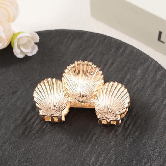 Заколка для волос Океанический дизайн Зажим для волос на затылок с ракушками Морская звезда Раковина узор Многоцелевой