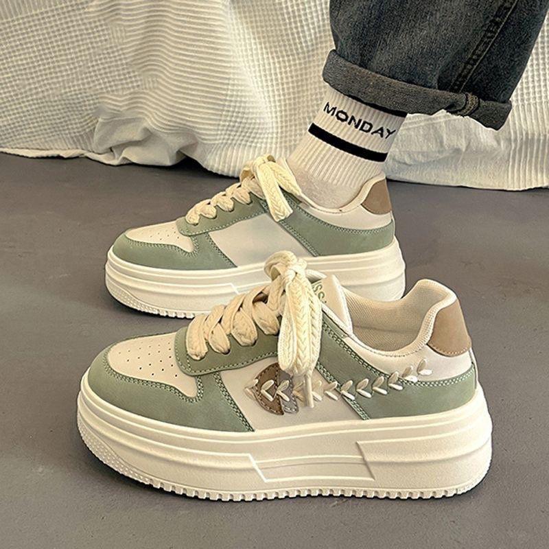 Повседневная обувь 22 весна новая на толстой подошве на мягкой подошве ins board shoes