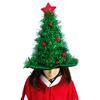 Luminous Christmas Tree Hat with Star for Christmas Party Fancy Dress Props for Kids Adult Xmas